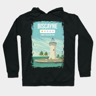 Biscayne Funny One Star Review National Park Travel Poster Florida Hoodie